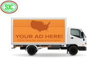 La exhibición llevada camión móvil impermeable, anuncio de Hd llevó la cartelera móvil