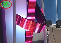 Pantalla LED cilíndrica de la cortina de la esfera de la curva de la prenda impermeable de SMD P10 360 grados