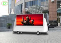 publicidad llevada montada camión a todo color al aire libre de la exhibición de P8 SMD, remolque digital móvil llevado de la muestra de publicidad