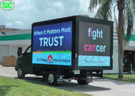 La exhibición llevada el camión móvil video de la pared, Van Truck Mounted llevó la cartelera de la pantalla 5 años de garantía