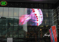 Pantalla video transparente de la publicidad del 93% TL19.23 LED, exhibición llevada transparente ligera