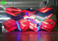 DJ flexible efectúa el vídeo del RGB del disco de los paneles de pantalla LED P5 3D para la cabina