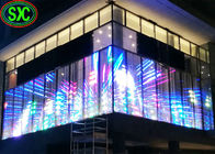 Alta pantalla transparente P10.41 del LED a todo color para la fachada del vidrio del centro comercial