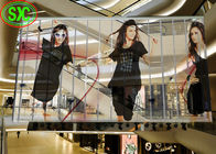 Alta pantalla transparente P10.41 del LED a todo color para la fachada del vidrio del centro comercial