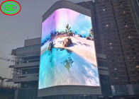 Curva a todo color multi al aire libre de la prenda impermeable del alto brillo del pixel de la alta resolución 6m m medios que hace publicidad de la pantalla P6 del LED