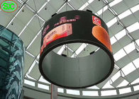 Ángulo amplio interior flexible SMD2020 de opinión de la pantalla LED P3 de la cortina para el centro comercial