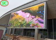 La prenda impermeable llevada fija al aire libre de la exhibición de la publicidad de P6 p8 p10 SMD llevó la pared video llevada del alto brillo de las pantallas para fijo