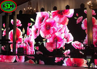 Pantalla LED de alquiler interior P2 P3 P4 128 * de la decoración HD de la boda resolución 64
