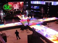 Dance Floor interior de moda con la echada del pixel de 6.25m m, pantalla llevada interactiva de la sala de baile de 250mm*250m m