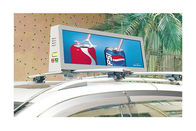 Exhibición impermeable de la muestra del coche LED, lado a todo color al aire libre del doble de la pantalla del tejado del taxi