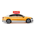 La publicidad del tejado del coche de Pantalla Publicitaria Para Exteriores firma el top lateral doble del taxi llevó la exhibición