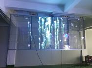 Pantalla de visualización llevada de cristal transparente de cristal al por menor de la ventana P7.81 LED del wifi transparente de la pantalla 500x1000m m de SCX