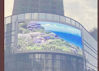 Pantalla de visualización llevada publicidad video flexible montada impermeable al aire libre de Digitaces de la curva de la pared P8