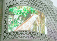 Pantalla de visualización llevada publicidad video flexible montada impermeable al aire libre de Digitaces de la curva de la pared P8