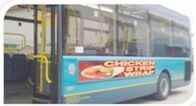 El autobús al aire libre de los CB del CE impermeabiliza la pantalla LED a todo color de las carteleras de publicidad del LED P4 P5 P6 Front Service