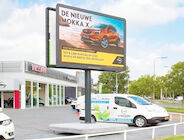 Cartelera llevada que hace publicidad de la pantalla de visualización video de alta calidad al aire libre de pared P8
