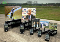 El móvil comercial a todo color del remolque del smd al aire libre P6 llevó la exhibición del camión para hacer publicidad de la impulsión de HD en teatro