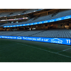 LED que hace publicidad de las pantallas de visualización para el estadio de fútbol, tablero video llevado grande de la pared