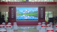 La pared video llevada llevó la pantalla interior que la pared video llevada curvada llevó la exhibición en pantalla grande llevada interior interior P2.5 de la reproducción de vídeo