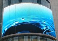 De la medios publicidad alta Nationstar SMD2727 P10 pantalla llevada curvada a todo color al aire libre brillante fija de la instalación 7500cd