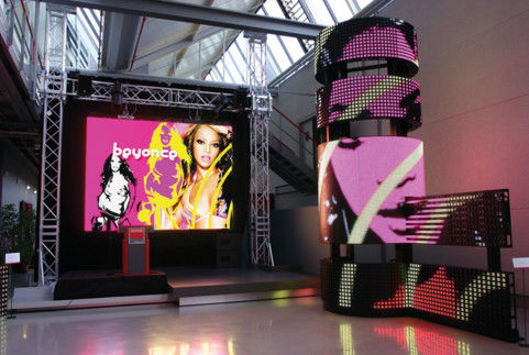 ESCUPA P6 la cortina video llevada a todo color interior de la exhibición LED para el anuncio