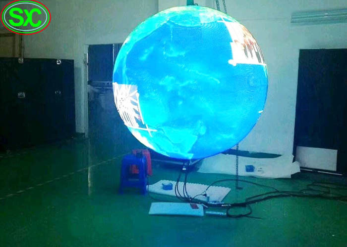 La publicidad al aire libre flexible de 360 grados llevó la esfera interior P4.8 de la bola de la pantalla de visualización