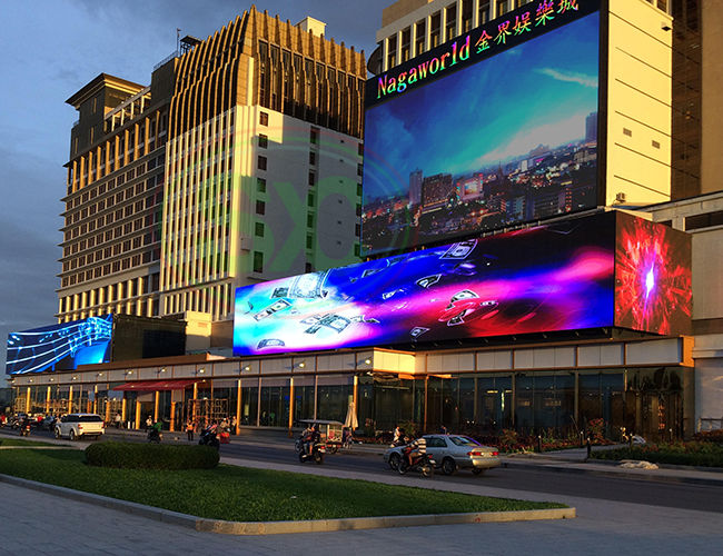 Pantalla de vídeo llevada al aire libre de la publicidad de la exhibición del panel p16 p10 p8 de SMD LED