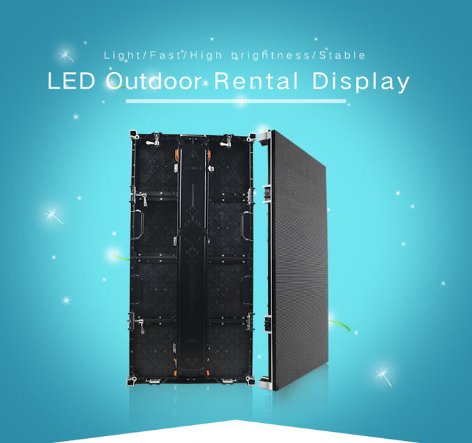 pantalla LED de alquiler de p4.81mm/tamaño de gabinete llevado al aire libre de pared 500x1000m m/500x500m m