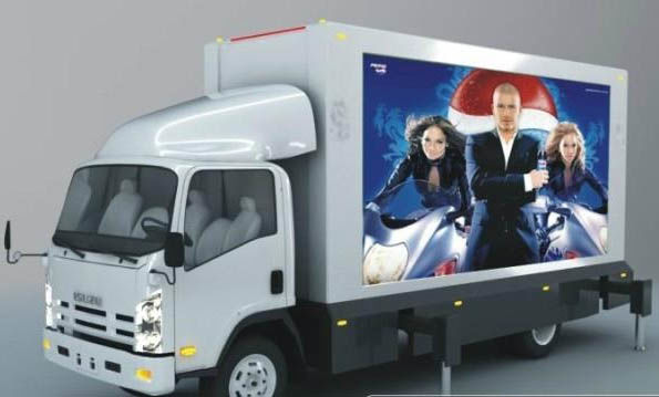 Pantalla LED móvil del camión Digitaces de la cartelera al aire libre de P6 para hacer publicidad