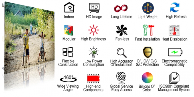 Flexible modificada para requisitos particulares exhibición llevada a todo color interior de HD P3 sobre brillo del Cd 1300