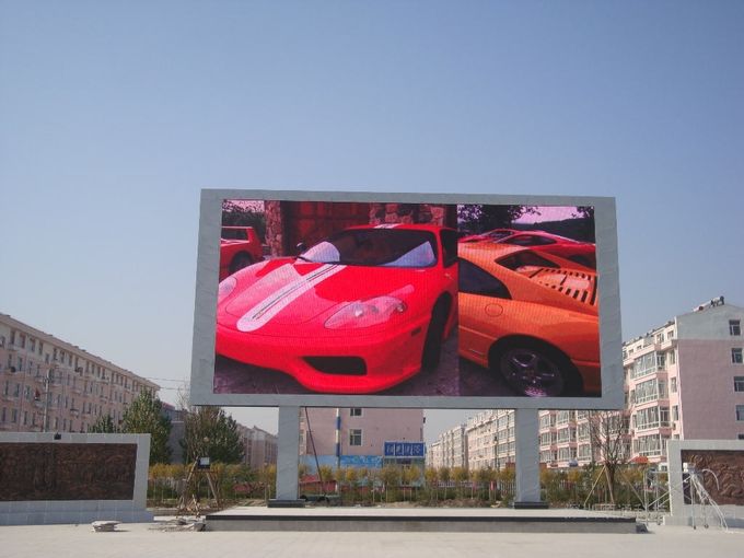 la publicidad video al aire libre de la pared que P10 a todo color llevó la pantalla de visualización llevó la pantalla video 3 de la pared del panel de la muestra del tablero video