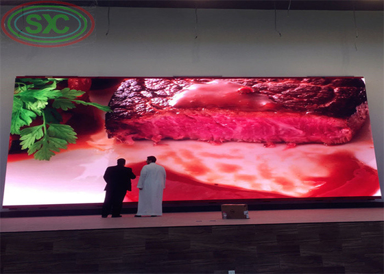 la pantalla interior de 4K P3.91 LED montó en la ayuda de la pared modifica el marco para requisitos particulares