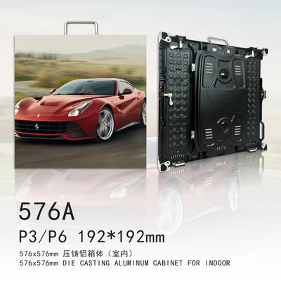 La pantalla llevada de alquiler interior P3 a presión la resolución de aluminio IP43 del gabinete 4K de la fundición