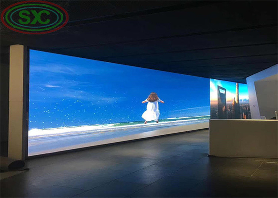 Instalación fija de pantalla LED de alto contraste a todo color para exhibiciones interiores
