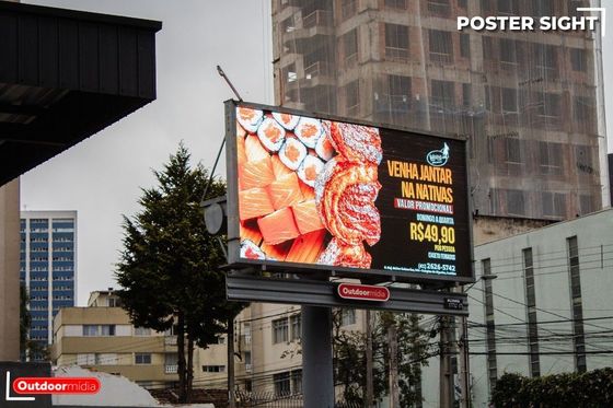 Exterior Full p10 7000 brillo Pantalla LED de color con amplia distancia de visión Diseño de vallas publicitarias exteriores