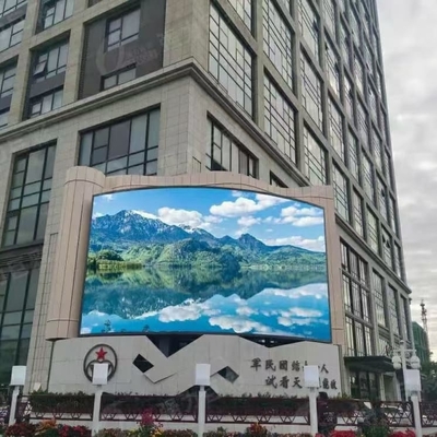 Cartelera al aire libre de la publicidad de Digitaces del soporte de la pared de la pantalla LED P4 del servicio del frente de la tienda