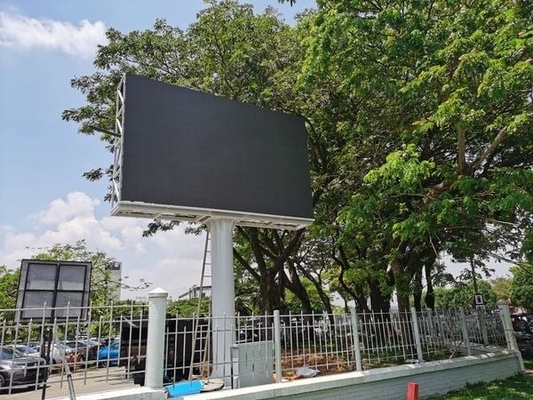 Cartelera al aire libre de la publicidad de Digitaces del soporte de la pared de la pantalla LED P4 del servicio del frente de la tienda