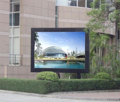 Pantalla LED a todo color exterior impermeable al agua P10 1R1G1B con larga distancia de visión