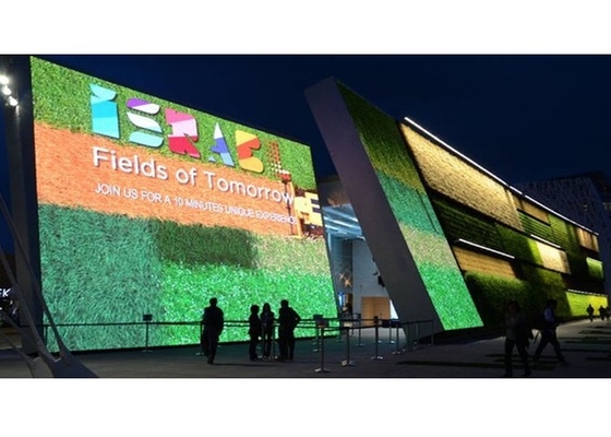 Panel LED de instalación fija de color completo al aire libre P10 con alta tasa de actualización 1920H
