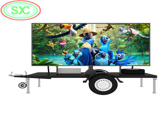 Alta configuración de la función de la pantalla LED a todo color auto del remolque P6