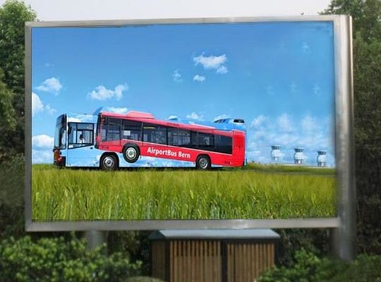 Buen precio Publicidad de la carretera del estadio Alto brillo exterior de color completo P10 LED Panel de pared de video con columna en línea