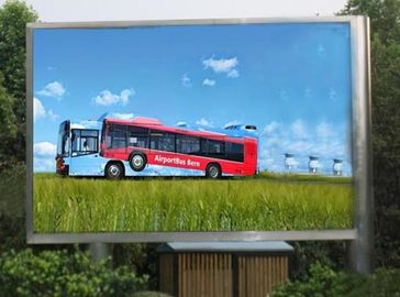 Publicidad de la carretera del estadio Alto brillo exterior de color completo P10 LED Panel de pared de video con columna