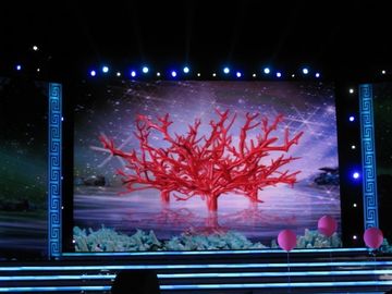 P3 Display LED de color completo en interiores para escenarios con fondo RGB