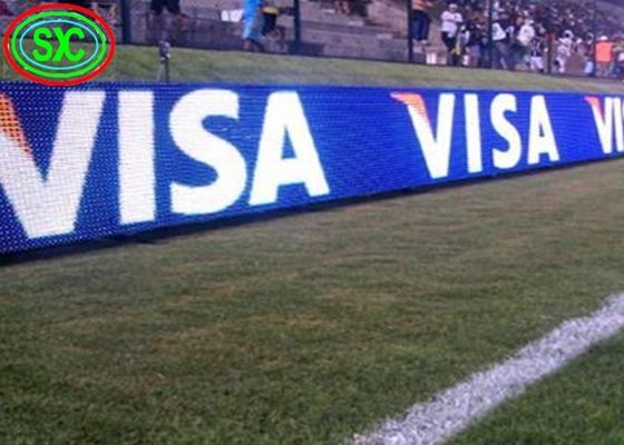 El estadio de la reproducción de vídeo del perímetro LED del deporte P6 llevó prenda impermeable del marcador