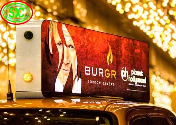P5 exterior de color completo para automóviles con pantalla de señales LED con pantalla de video LED con gabinete de aluminio
