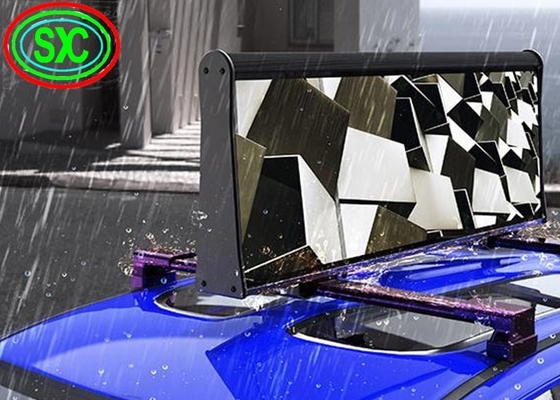 Exterior Full Color Double Side Taxi P5 Publicidad LED Display Techo del coche Signo a prueba de agua