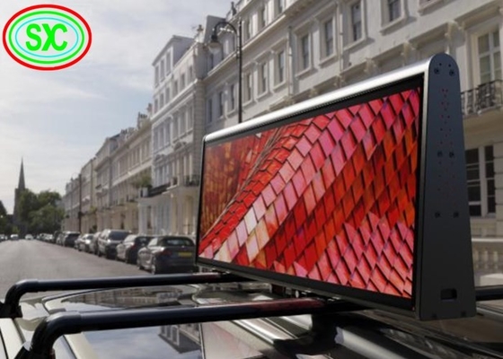 Exterior Full Color Double Side Taxi P5 Publicidad LED Display Techo del coche Signo a prueba de agua