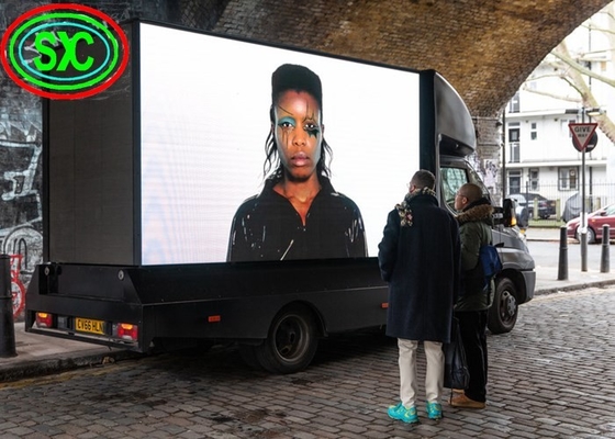 El camión móvil de la publicidad al aire libre de HD P3 llevó la cartelera impermeable de Digitaces de la exhibición
