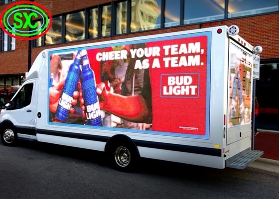P6 Full Color Furgoneta para exteriores Camión móvil Publicidad LED Display LED Panel de vídeo del remolque