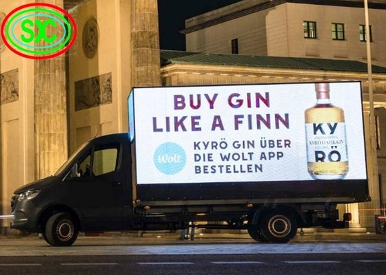 P10 Pantalla LED móvil a todo color / pantalla de vídeo LED exterior para publicidad